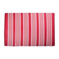 Design Imports 4 x 6 ft. Coral & Multi-Color Stripe Outdoor Rug CAMZ10569